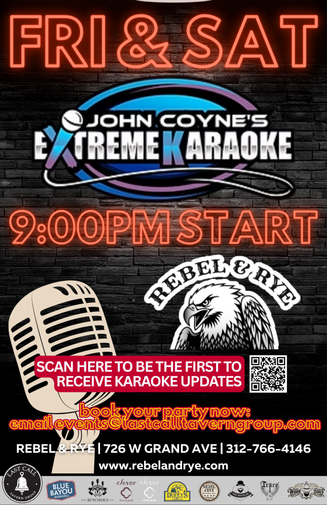 Extreme Karaoke – Fridays & Saturdays at Rebel & Rye