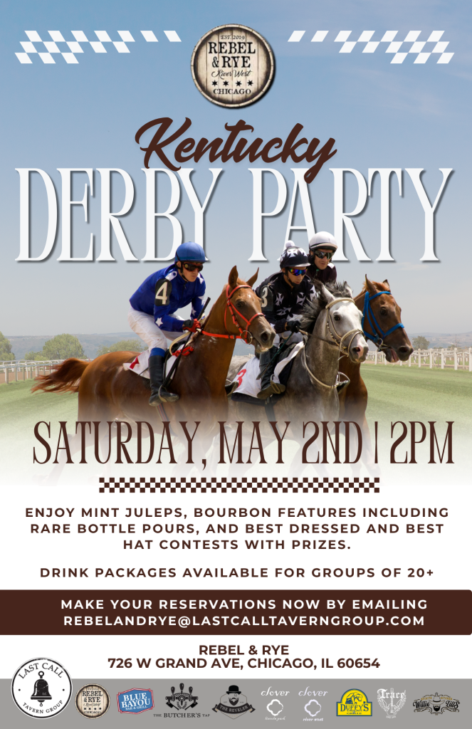 Saturday, May 2nd | Kentucky Derby Party at Rebel & Rye