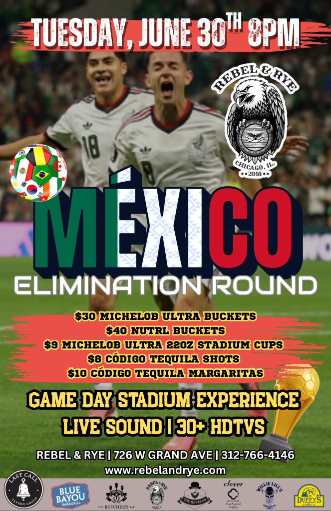 June 30, 2026 | Mexico Elimination Round Watch Party | Rebel & Rye