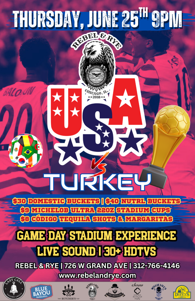 June 25, 2026 | USA vs. Turkey Watch Party | Rebel & Rye