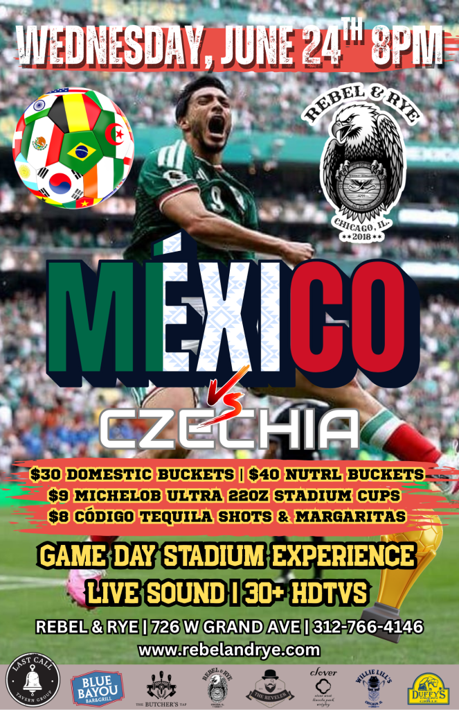 June 24, 2026 | Mexico vs. Czechia Watch Party | Rebel & Rye
