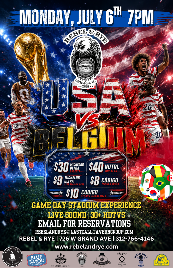 July 6, 2026 | USA vs Belgium Watch Party | Rebel & Rye