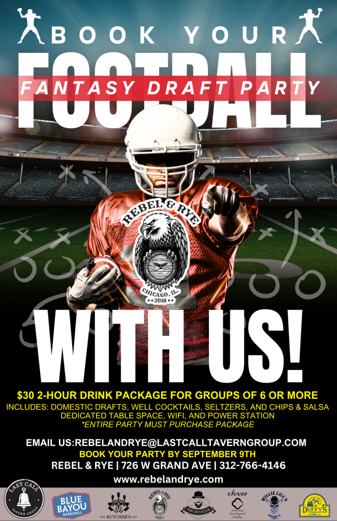 Book Your Fantasy Football Draft Party | Rebel & Rye