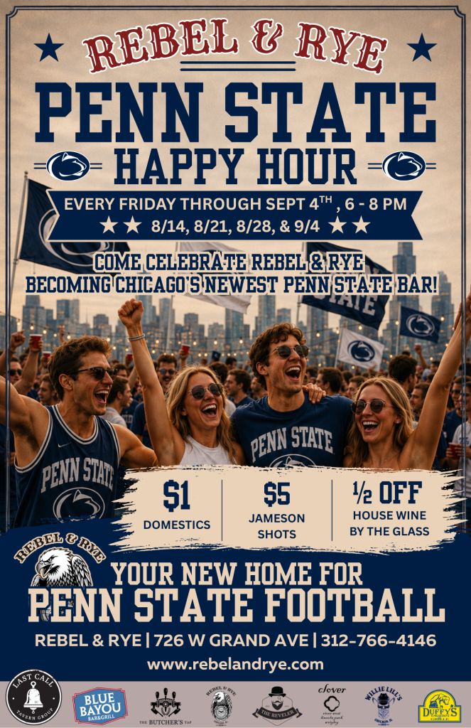 Penn State Happy Hour | Fridays Through September 4 at Rebel & Rye