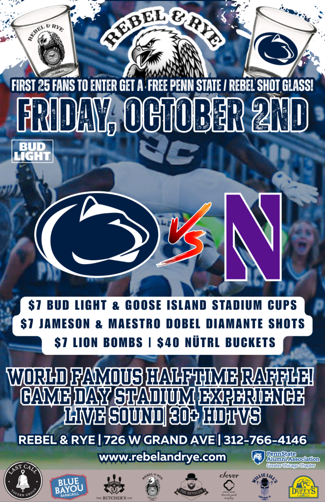 Penn State vs. Northwestern – Friday, October 2