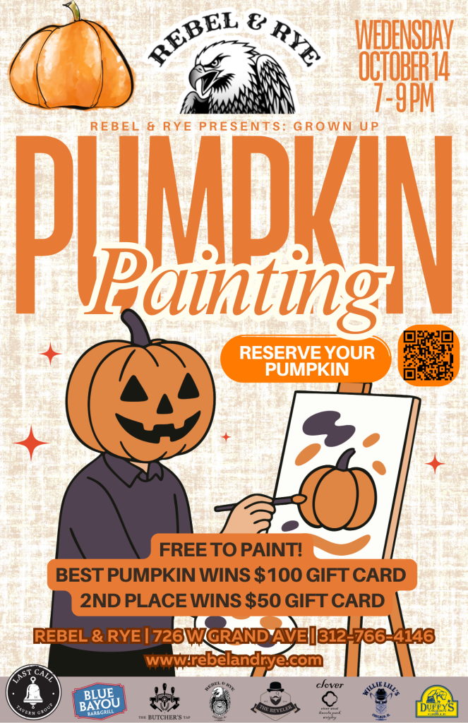 Grown-Up Pumpkin Painting | Wednesday, October 14 at Rebel & Rye