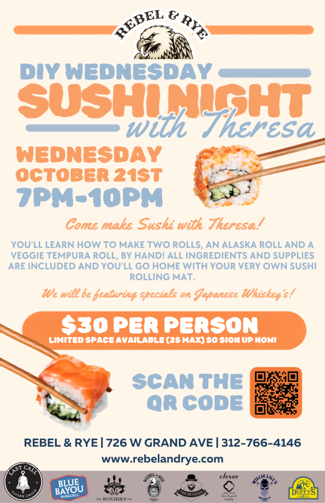 DIY Wednesday: Sushi Night with Theresa | Wednesday, October 21
