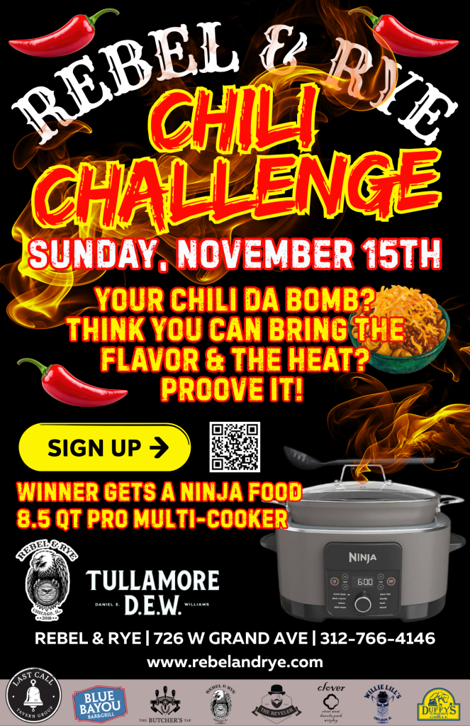 Rebel & Rye Chili Challenge | Sunday, November 15