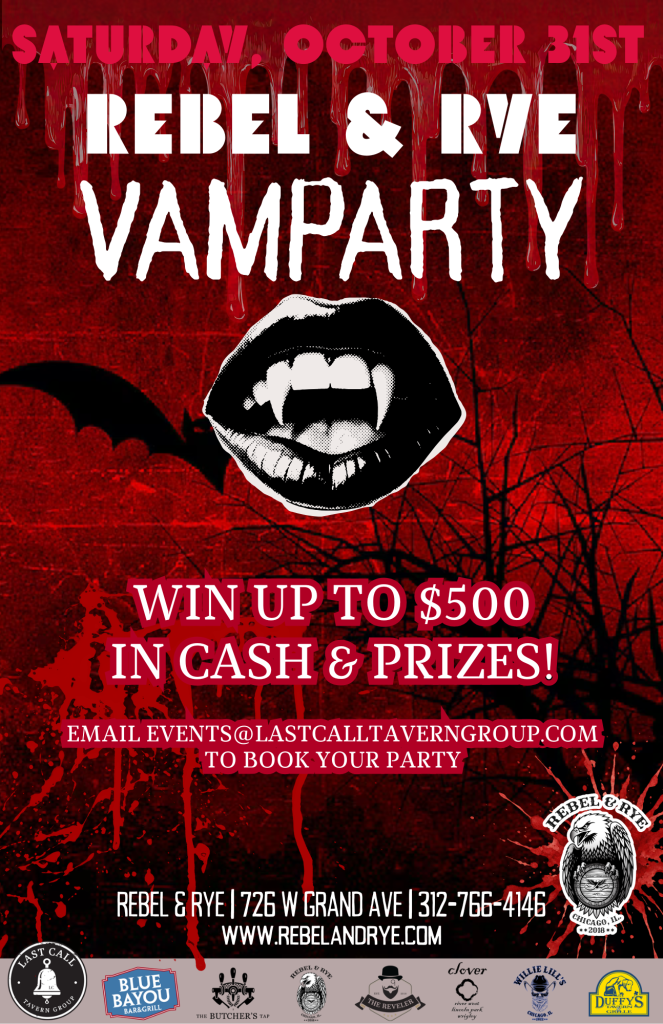 Rebel & Rye Vamparty | Saturday, October 31, 2026